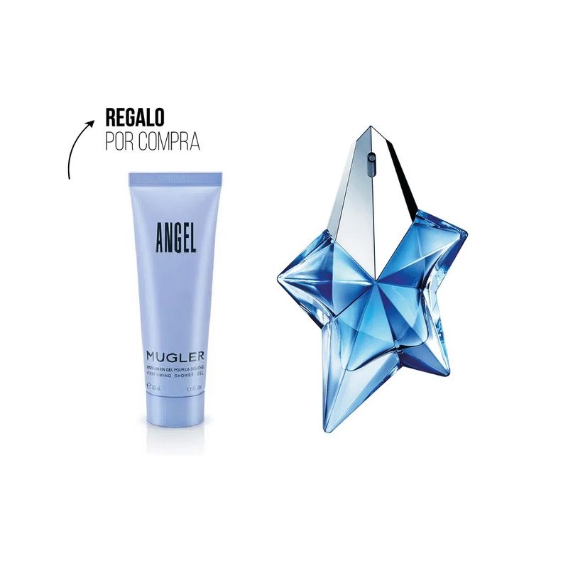 Angel EDP 50 ml + Angel Shower Gel 50ml de Mugler Rouge Perfumerías Le Parfum, Le Couleur
