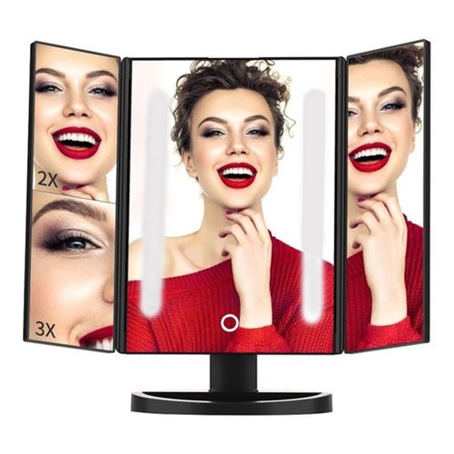 Espejo de Maquillaje con Luz LED