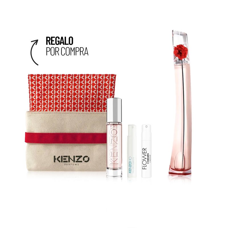 Kenzo flower outlet rojo letra