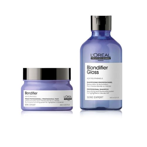 Serie Expert Blondifier Gloss Shampoo 300 ml + Máscara 250 ml