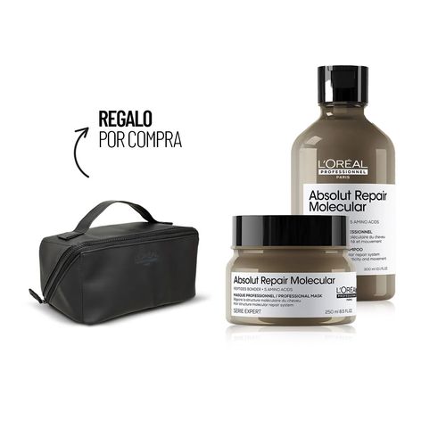 Absolut Repair Molecular Shampoo 300 ml + Máscara 250 ml + Necessaire
