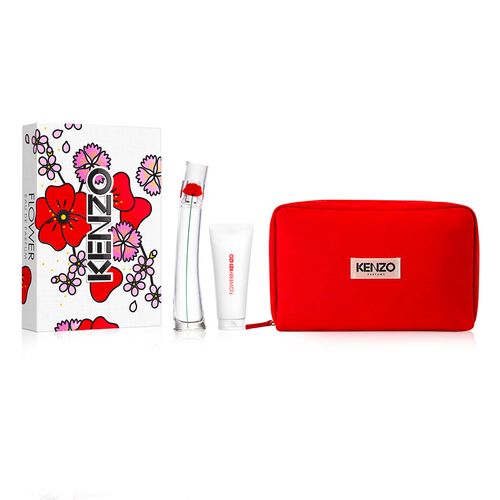 Flower By Kenzo EDP 50 ml + Body Lotion + Pouch Set