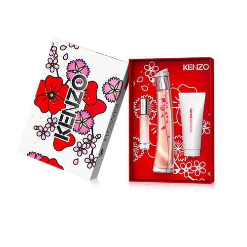 Flower By Kenzo Ikebana EDP 75 ml + Body Lotion + Travel Spray Set