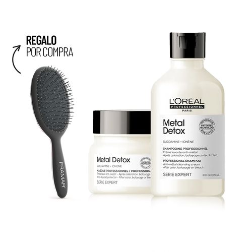 Serie Expert Metal Detox Shampoo 300 ml + Mascara + Cepillo