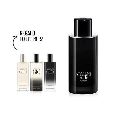 Code Parfum 125 ml + Acqua Di Gio Mini Tallas Set