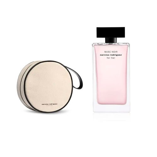For Her Musc Noir EDP + Round Pouch