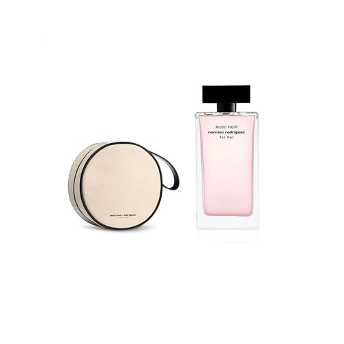 For Her Musc Noir EDP + Round Pouch