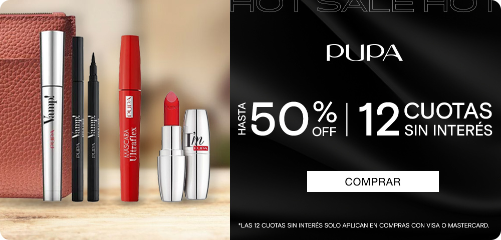 Perfumerías Rouge | Hot Sale | Pupa | Hasta 50%off + 12 cuotas sin interés