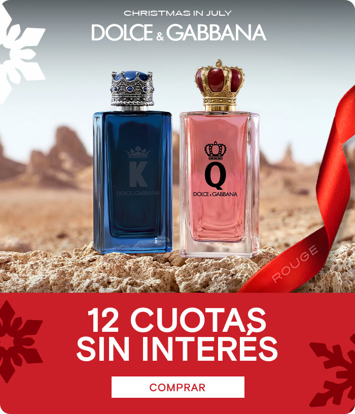 Perfumerías Rouge | Christmas in July | Dolce Gabbana | 12 cuotas sin interés 