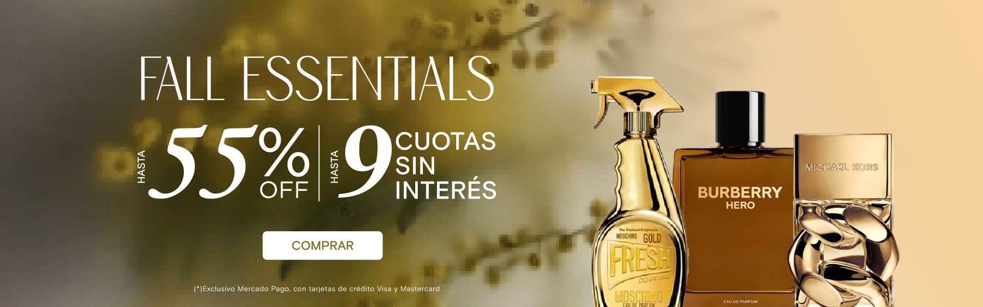 FALL ESSENTIALS HASTA 50%OFF | HASTA 9 CUOTAS