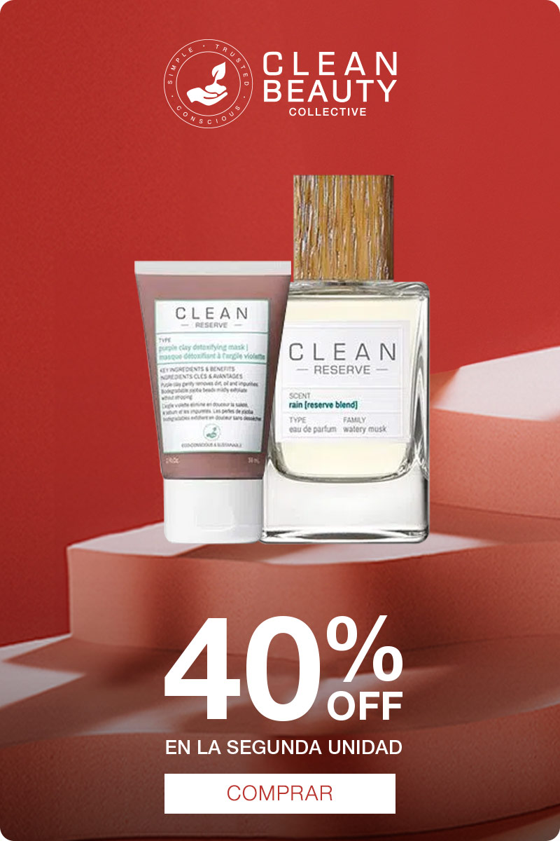 Clean Beauty 40%off en seleccionados