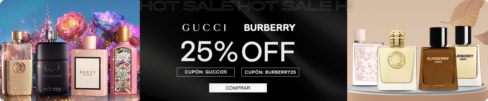 Perfumerías Rouge | Gucci Burberry 25%off 