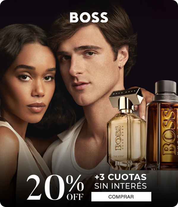 Perfumerías Rouge | Boss | 20%off + 3 cuotas sin interés