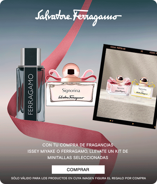 Perfumerías Rouge | Mini tallas de regalo | Ferragamos | Issey Miyake