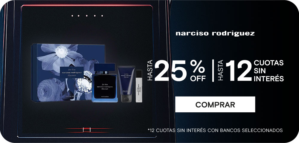 Perfumerías Rouge |  NARCISO  HASTA 25%  | HASTA 12 CUOTAS SIN INTERÉS. Legal: 12 cuotas sin interés con bancos seleccionados