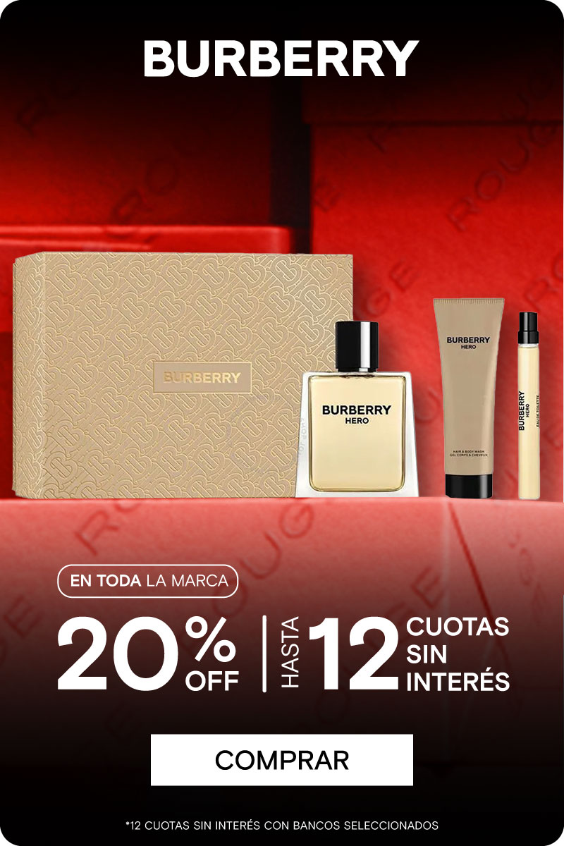 Perfumerías Rouge | BURBERRY 20%  full marca | HASTA 12 CUOTAS SIN INTERÉS. Legal: 12 cuotas sin interés con bancos seleccionados