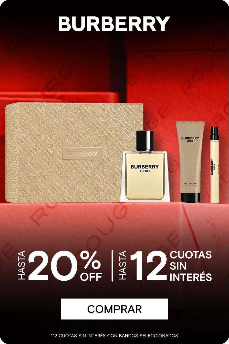Perfumerías Rouge | BURBERRY HASTA 20%  | HASTA 12 CUOTAS SIN INTERÉS. Legal: 12 cuotas sin interés con bancos seleccionados