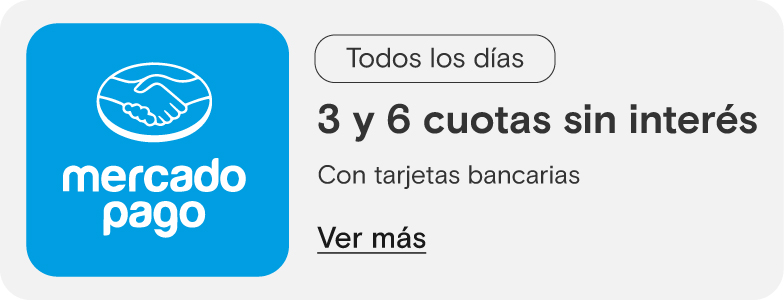 Mercadopago 3 y 6 cuotas sin interes