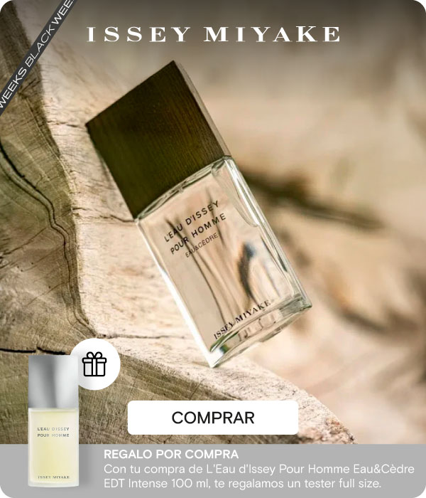 Issey  Miyake| Con tu compra de L'Eau d'Issey Pour Homme Eau&Cèdre EDT Intense 100 ml, te regalamos un tester full size.