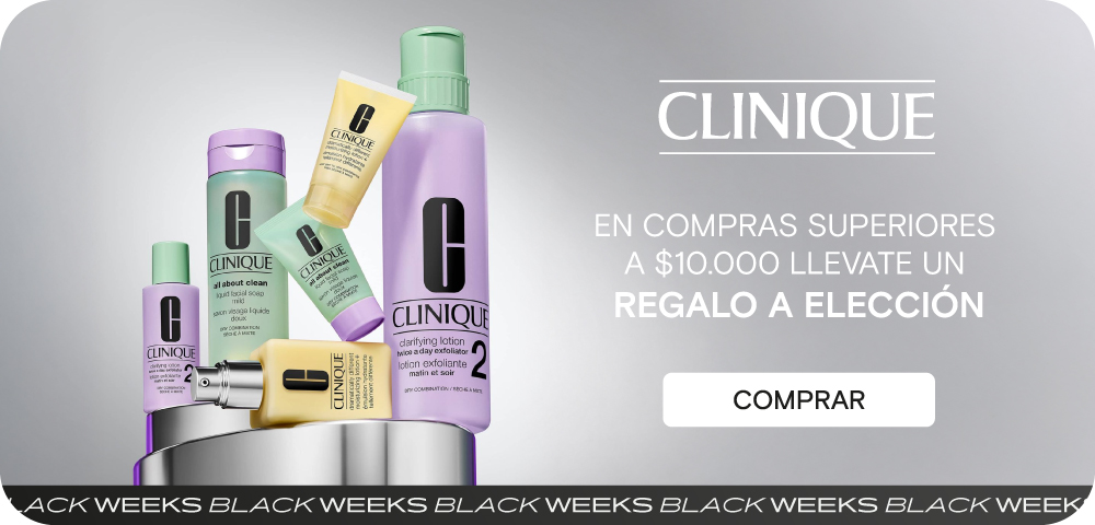 Clinique | Con tu compra de $180.000.- te llevas un regalo a eleccion.