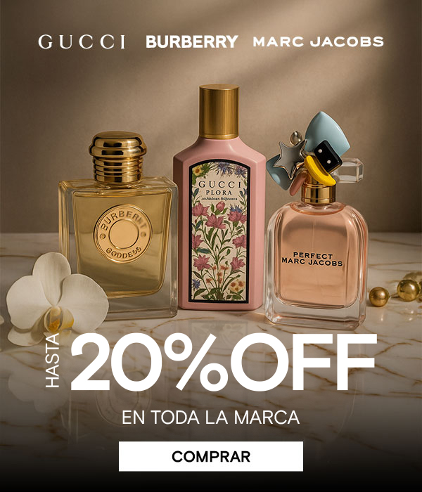 GUCCI BURBERRY MJ HASTA 20% EN TODA LA MARCA