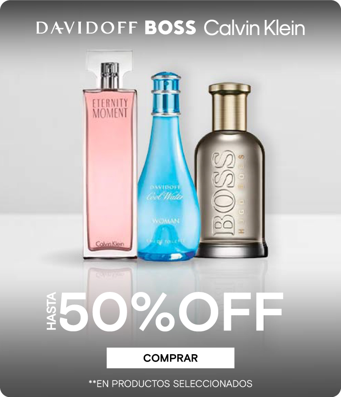 HUGO + CK + DAVIDOFF HASTA 50% OFF EN SELECCIONADOS