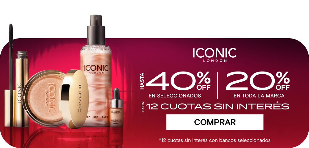 ICONIC LONDON Hasta 40% | HASTA 12 CUOTAS SIN INTERÉS. Legal: 12 cuotas sin interés con bancos seleccionados